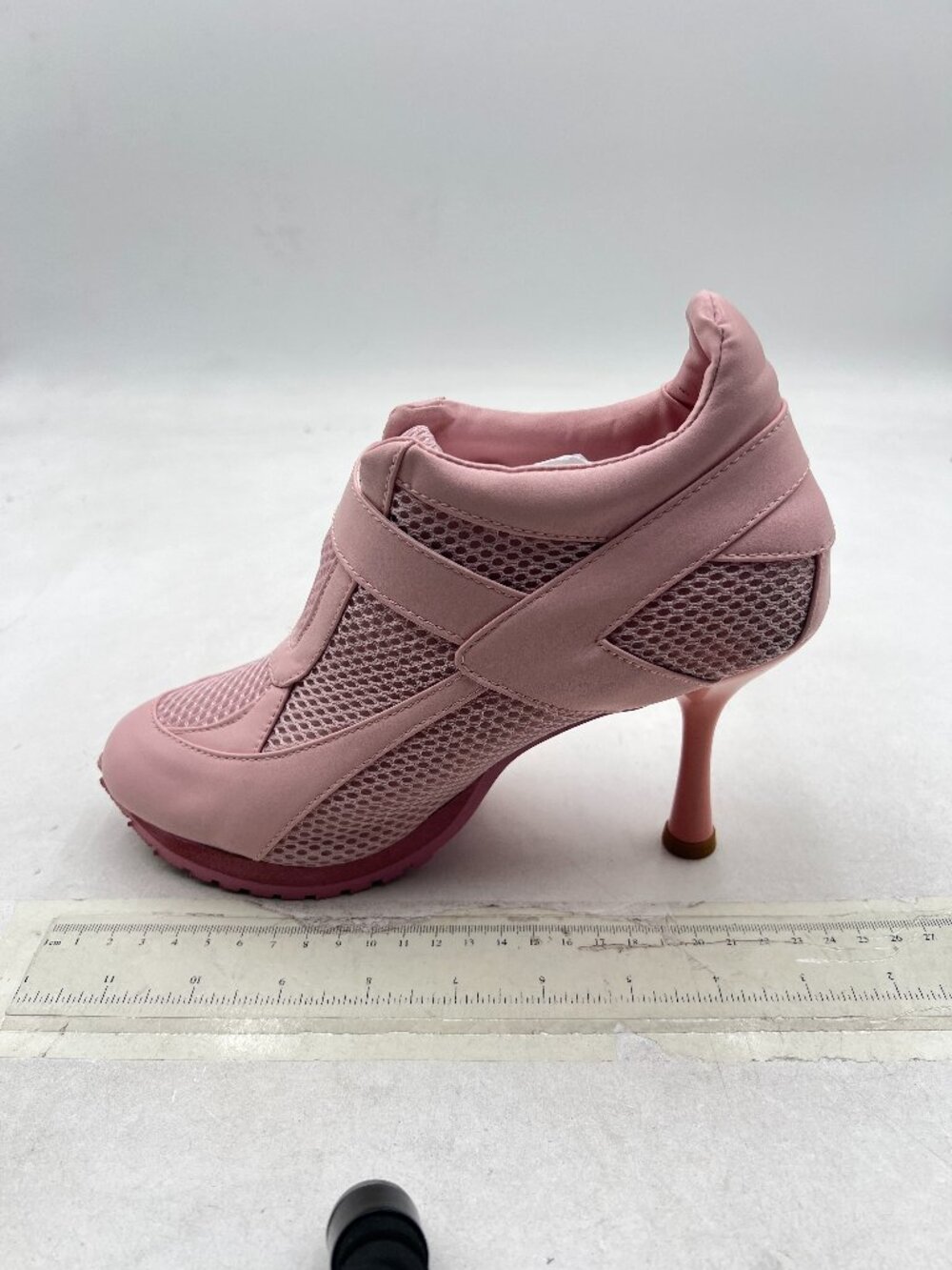 Pink Mesh Pumps Round Toe Sneaker Chic Sporty Breathable Mesh Round Toe Shoe